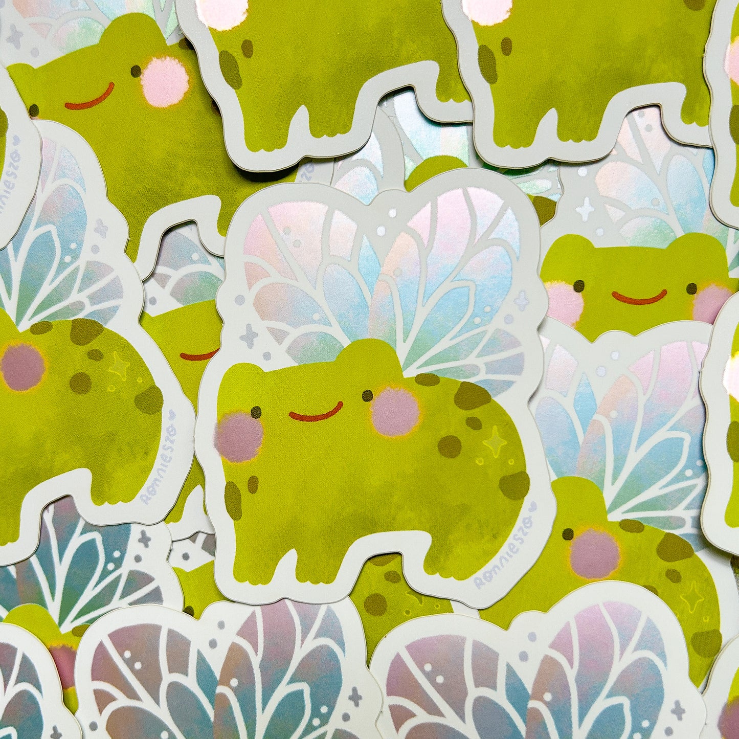 Fairy Frog Vinyl Sticker