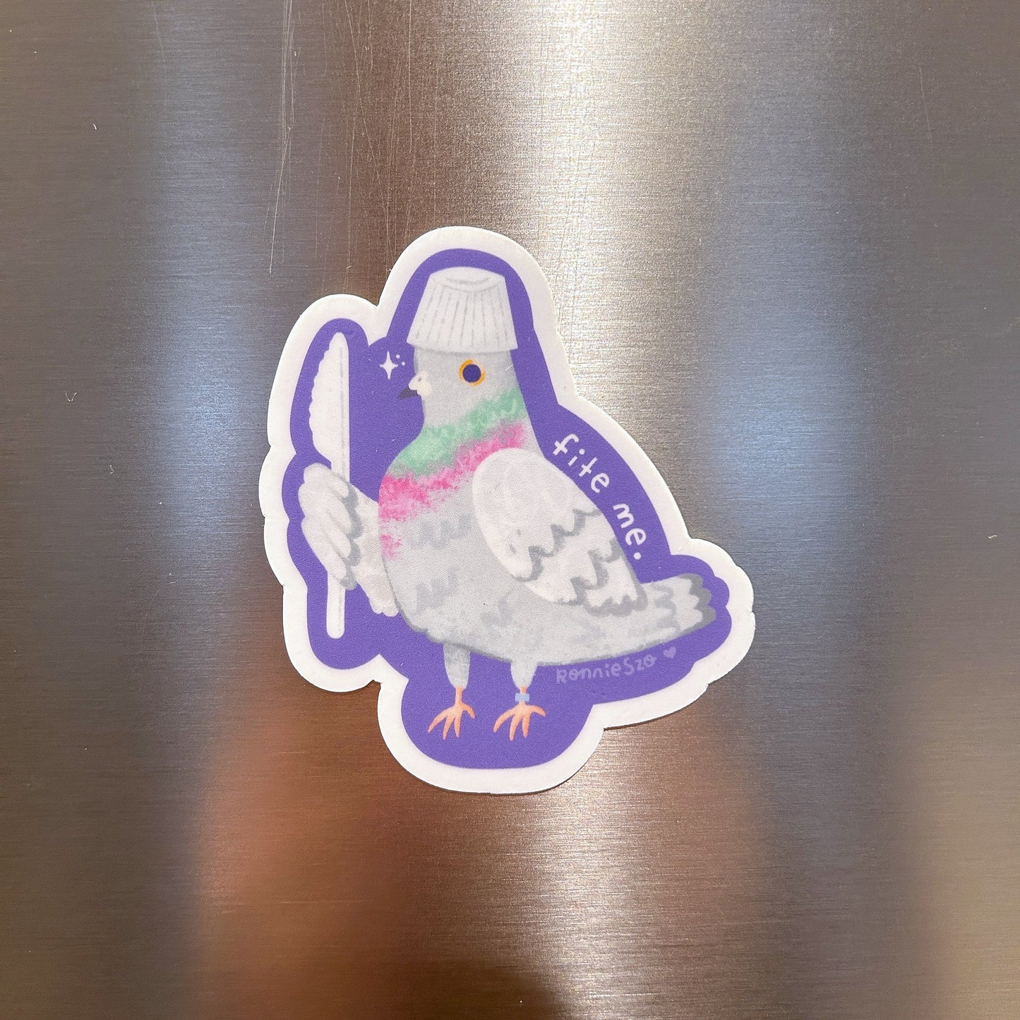 Fite Me Pigeon - Magnet
