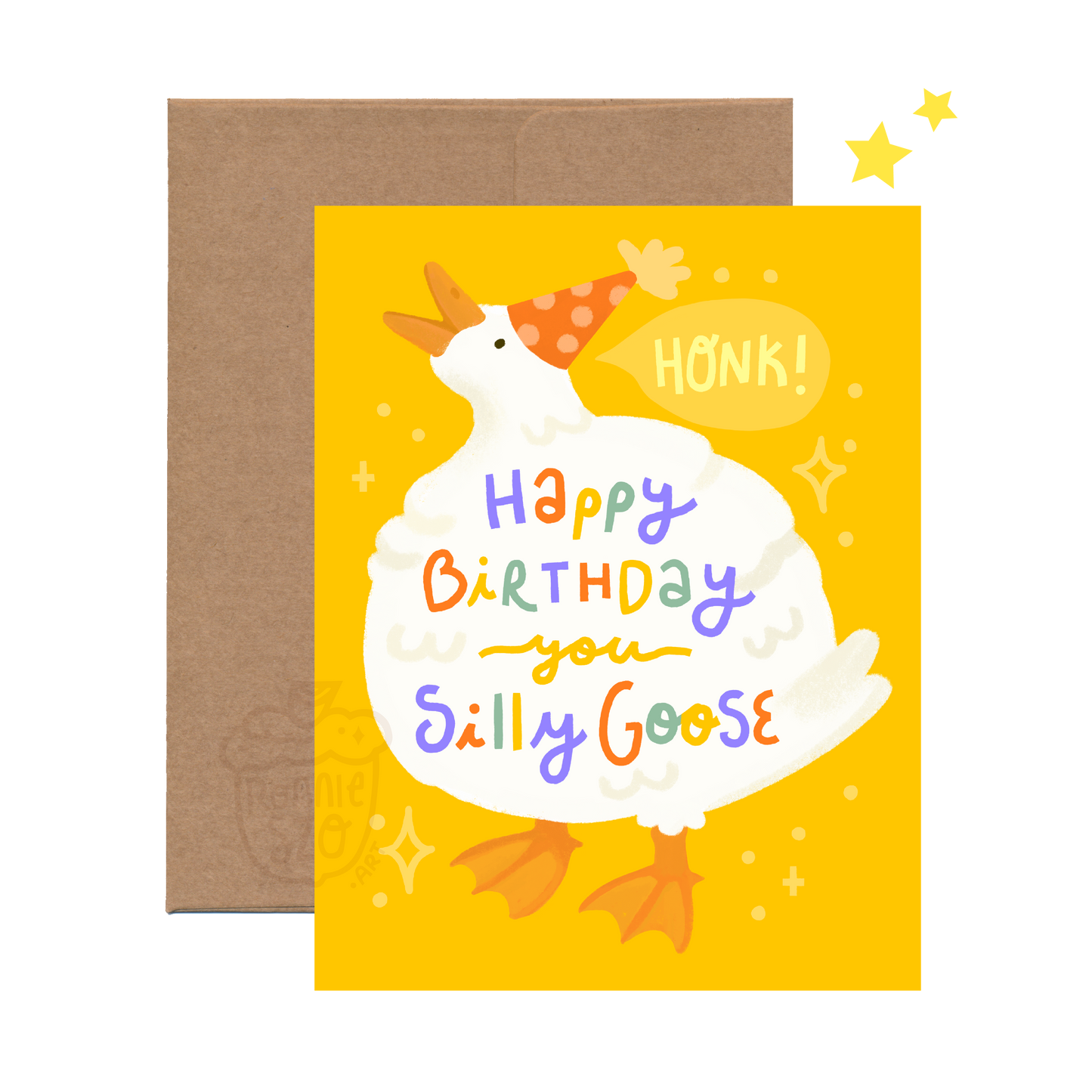 Happy Birthday you Silly Goose Greeting Card