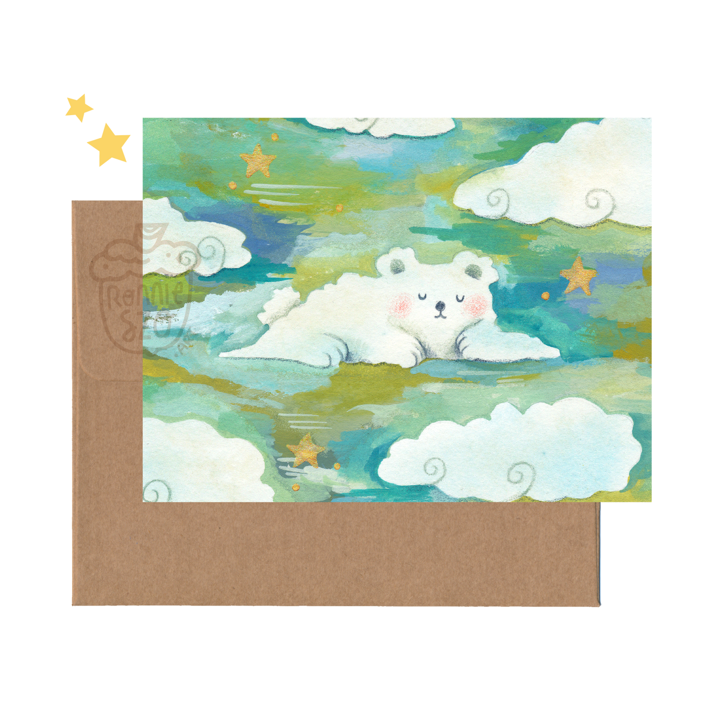 Sleepy Bear Greeting Card
