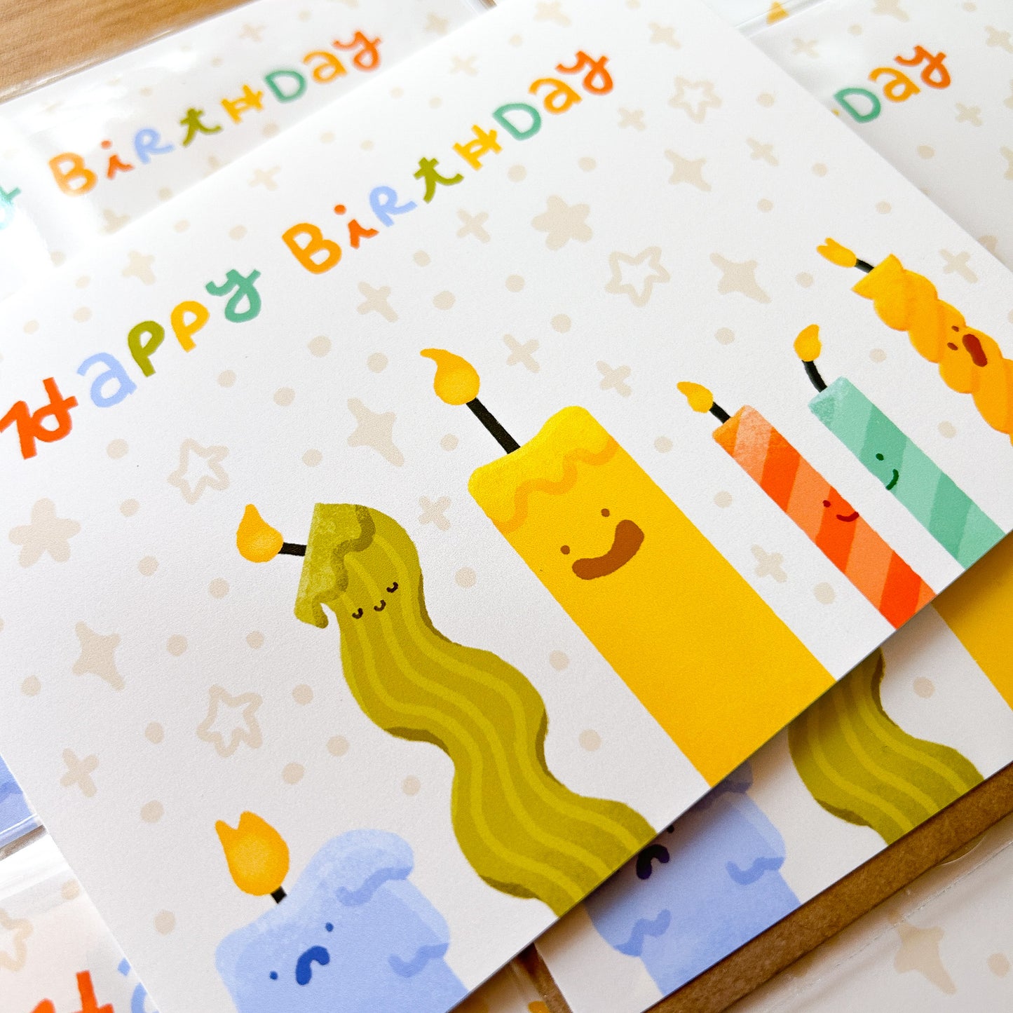 Happy Birthday Candles Greeting Card