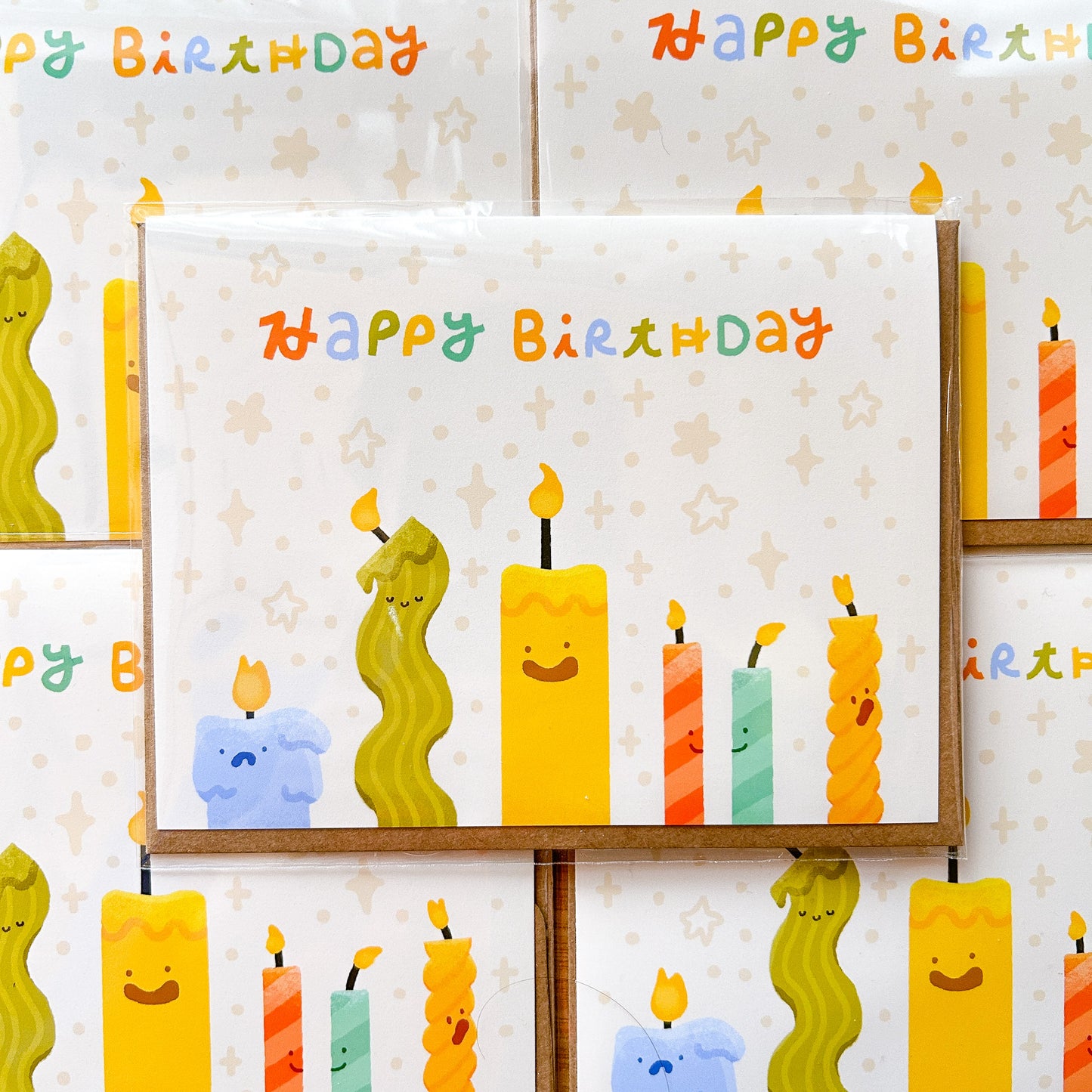 Happy Birthday Candles Greeting Card