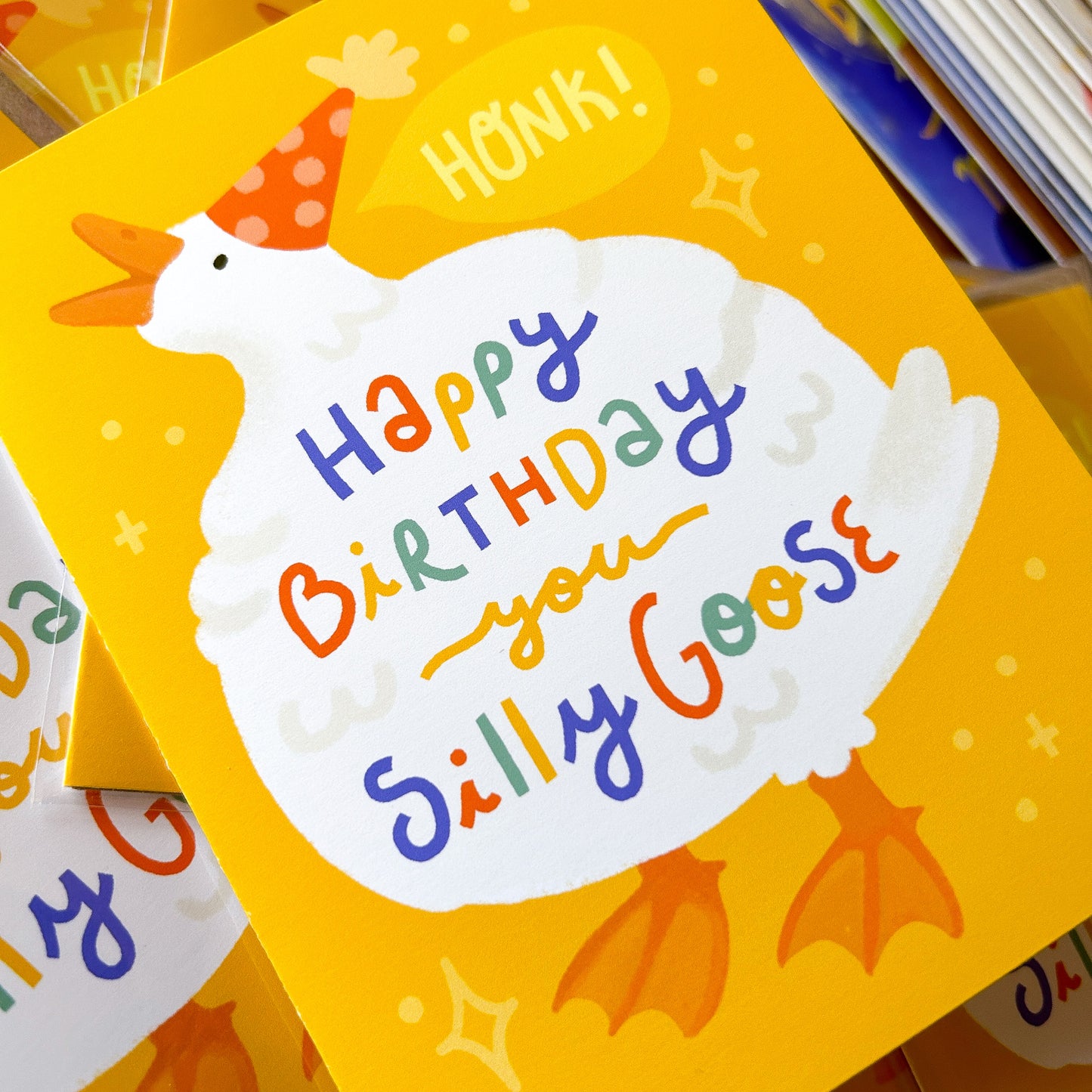 Happy Birthday you Silly Goose Greeting Card