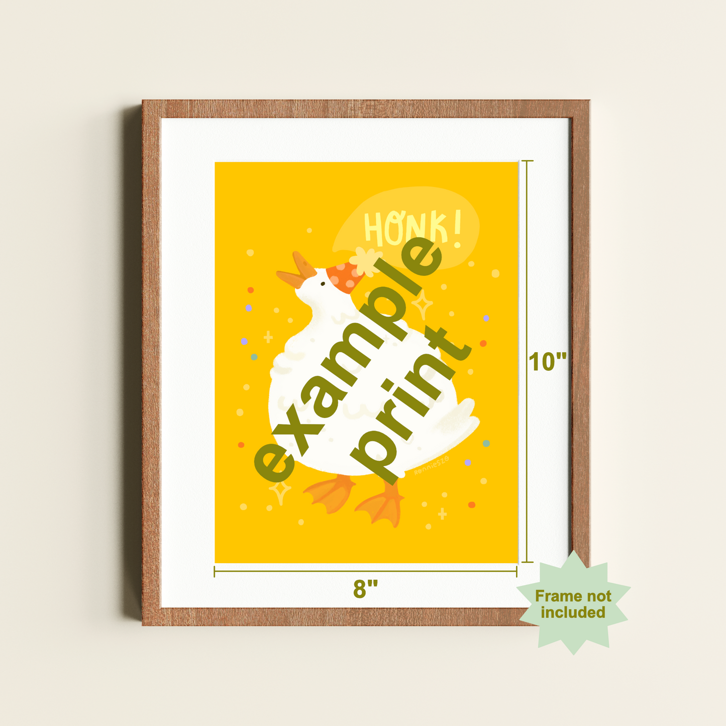 Ghost Pumpkin Patch Art Print - 8x10