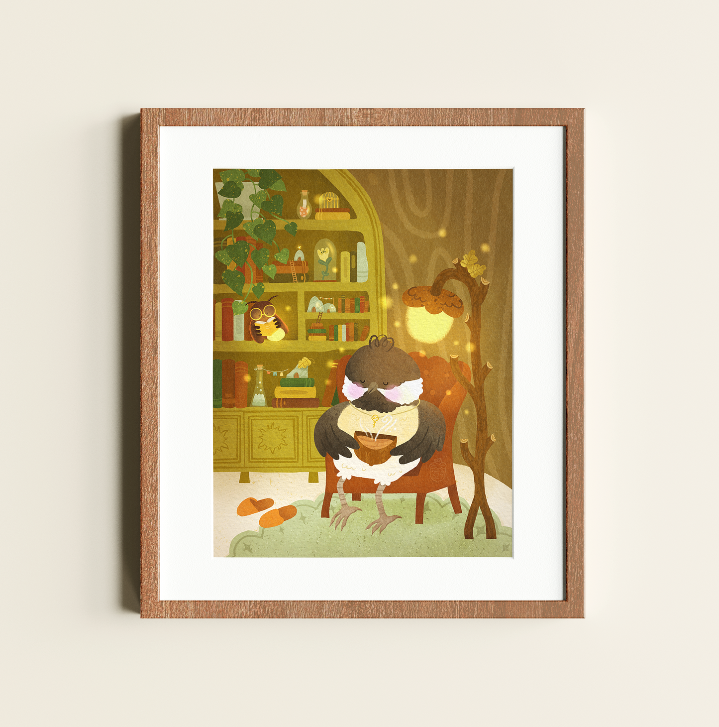 Cozy Chickadee - Art Print