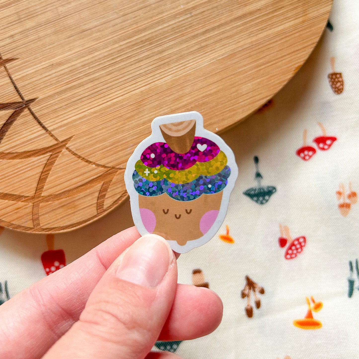 Gaycorn Vinyl Glitter Stickers