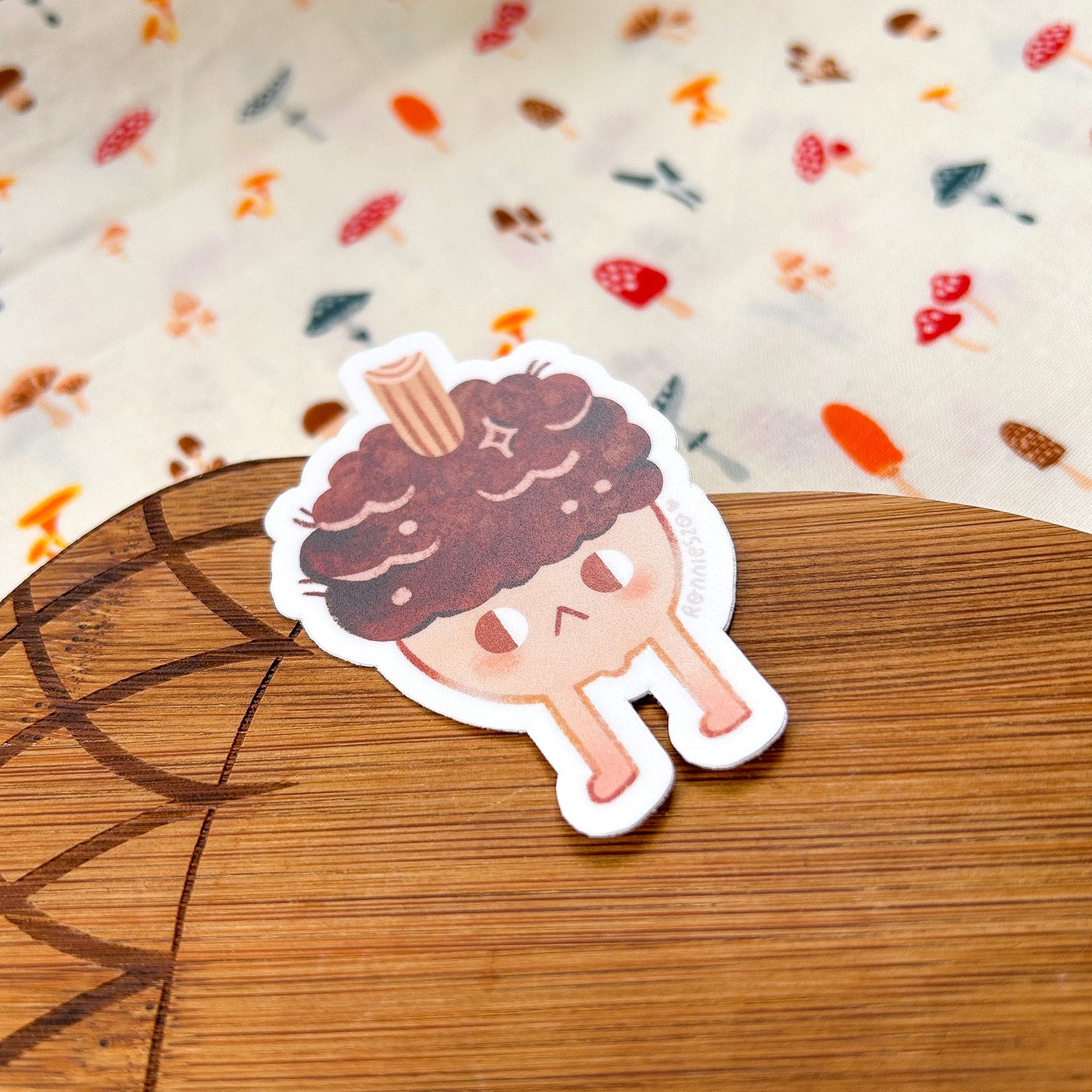 Suspicious Acorn Vinyl Sticker