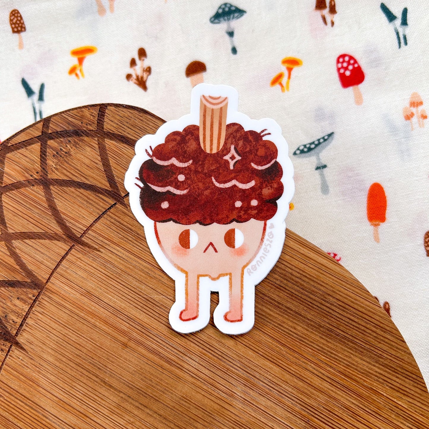 Suspicious Acorn Vinyl Sticker