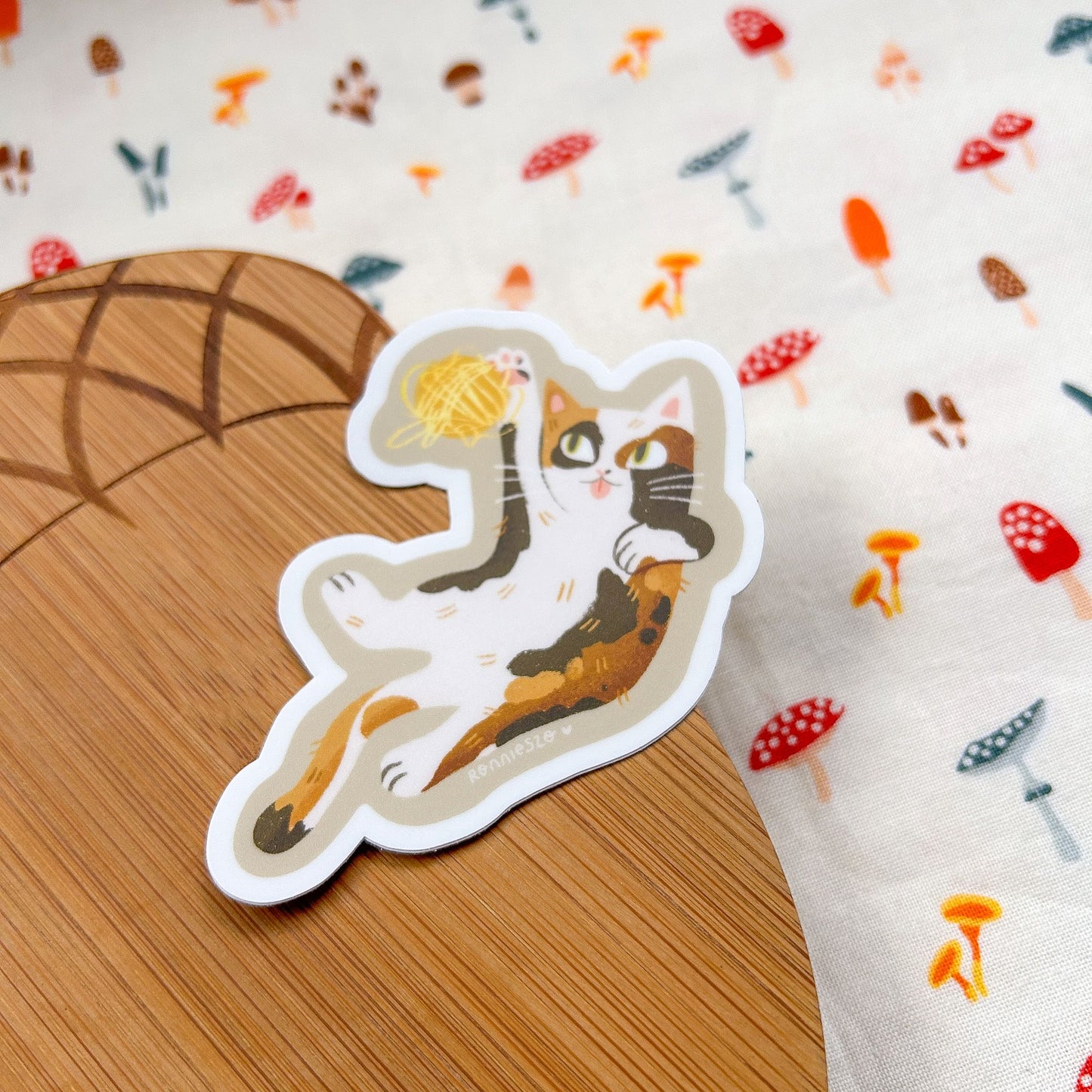 Calico Cat Vinyl Sticker