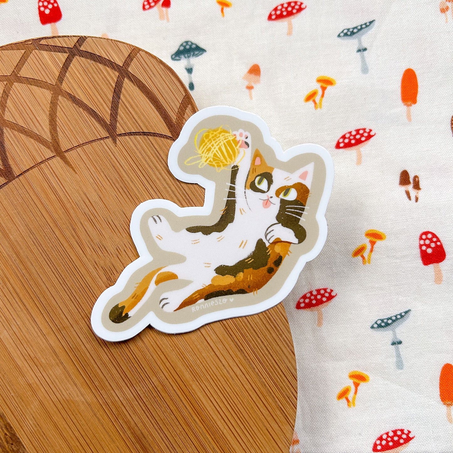 Calico Cat Vinyl Sticker