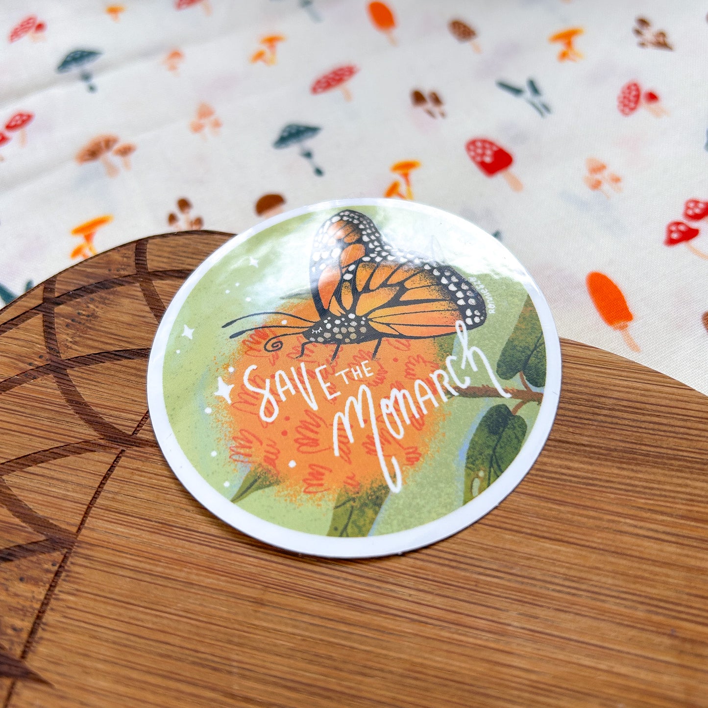 Save the Monarch Vinyl Sticker
