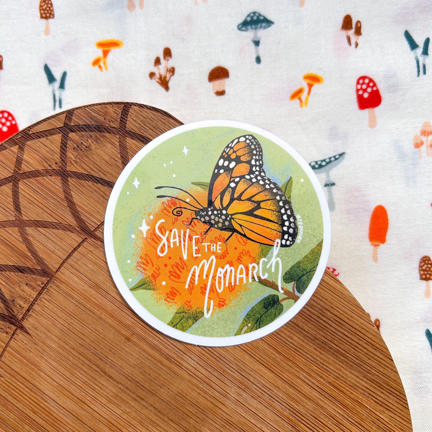Save the Monarch Vinyl Sticker