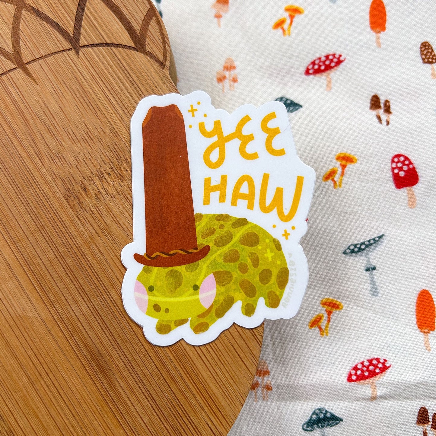 YEE HAW Frog - Die-Cut Sitcker