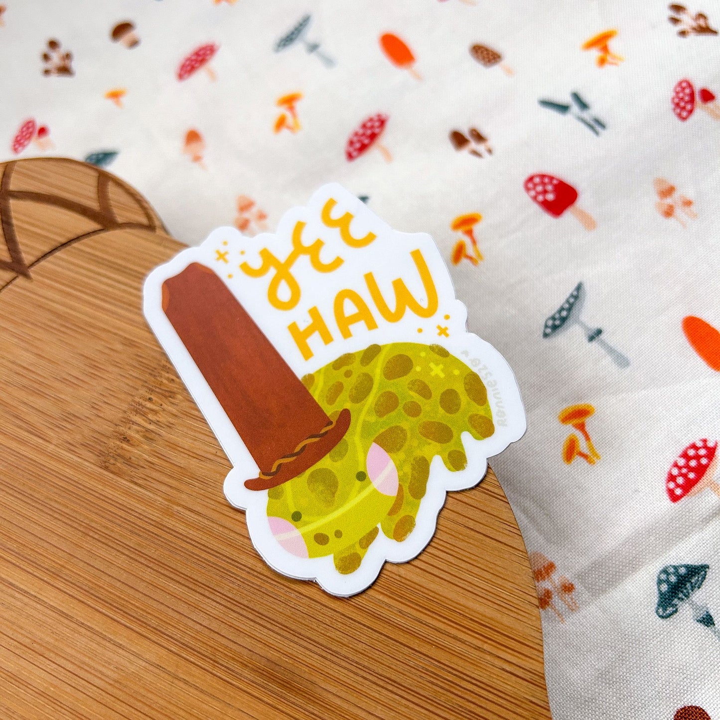 YEE HAW Frog - Die-Cut Sitcker
