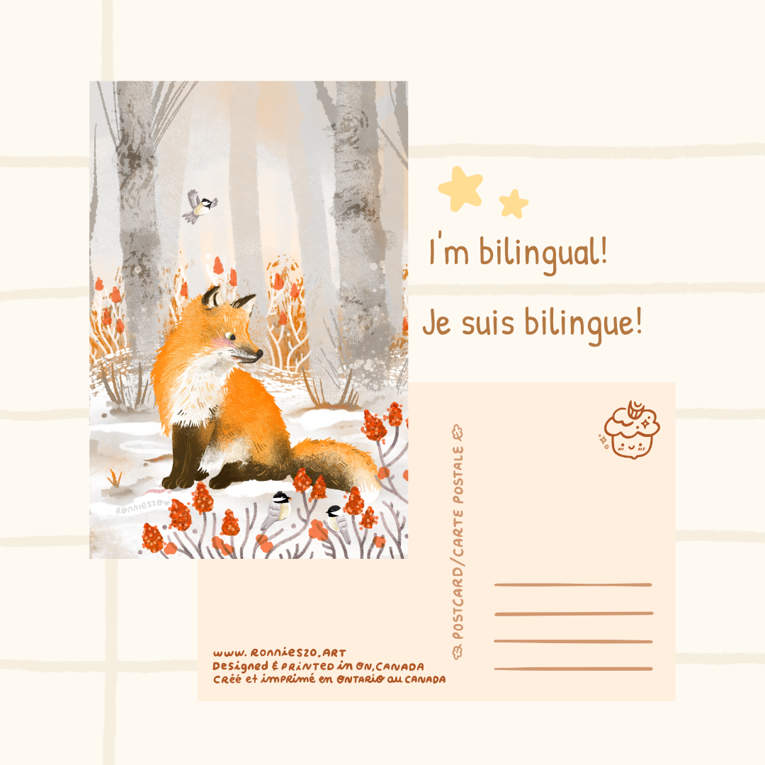 Winter Fox - Postcard