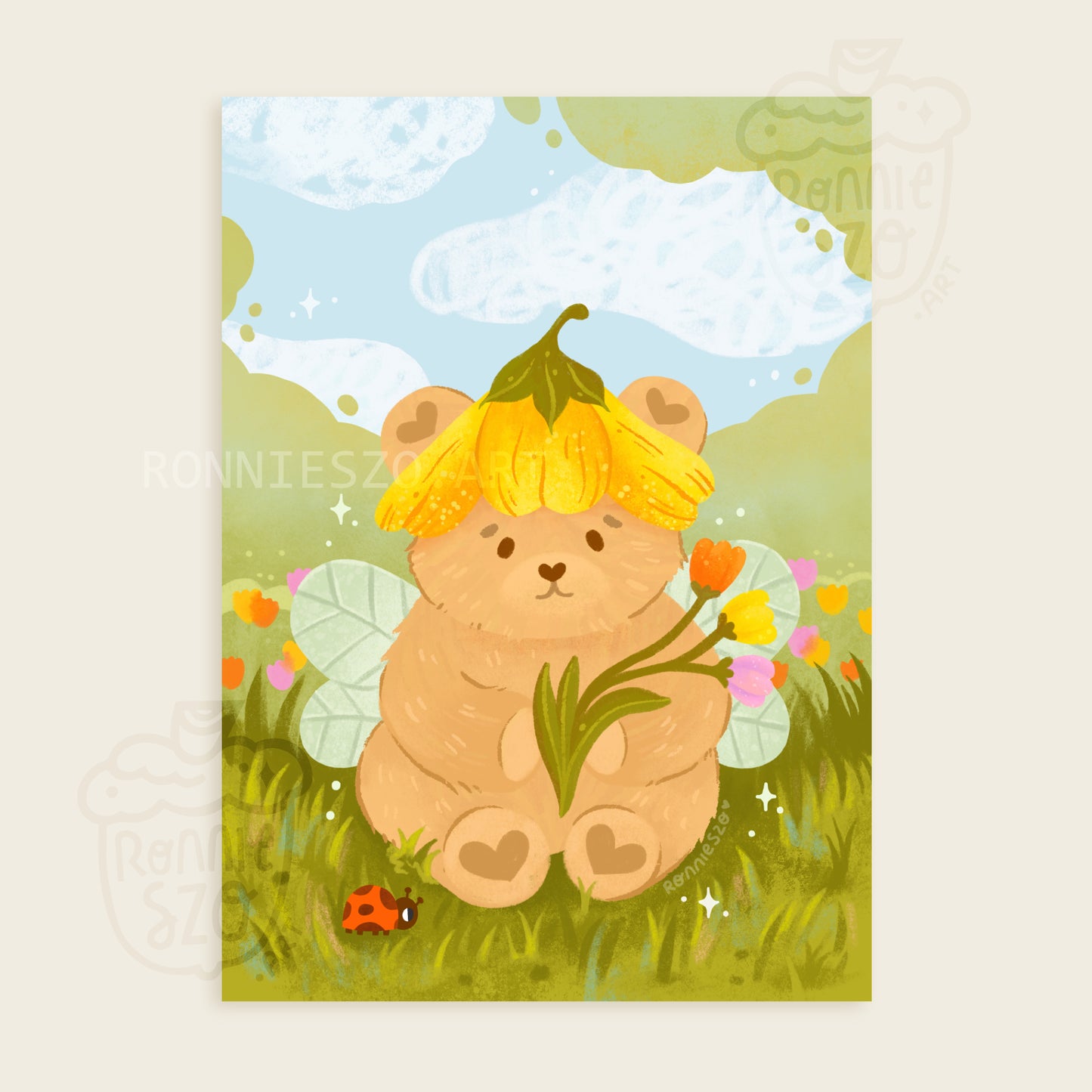 Fairy Bear Art Print