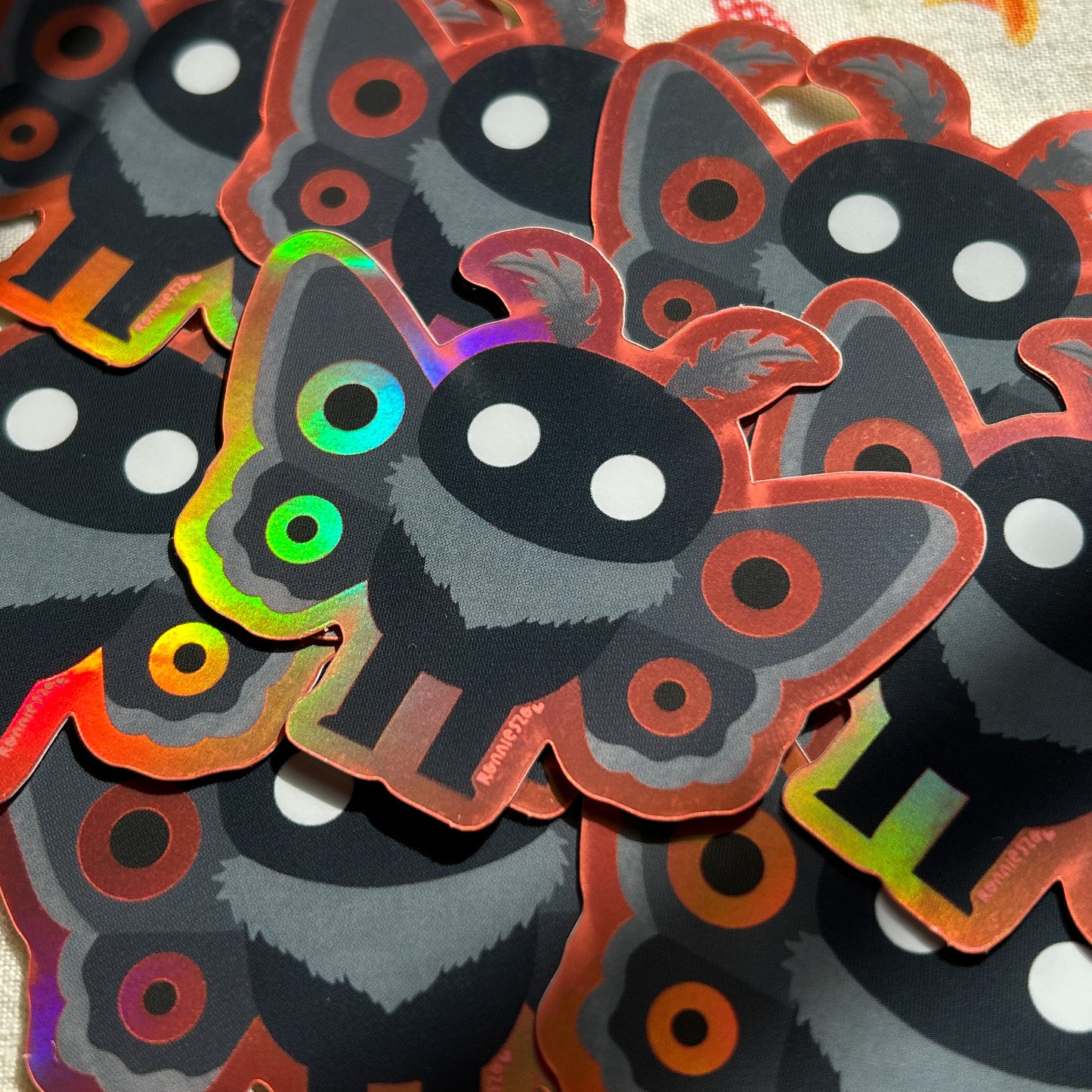 Mothman Holographic Die-Cut Sticker