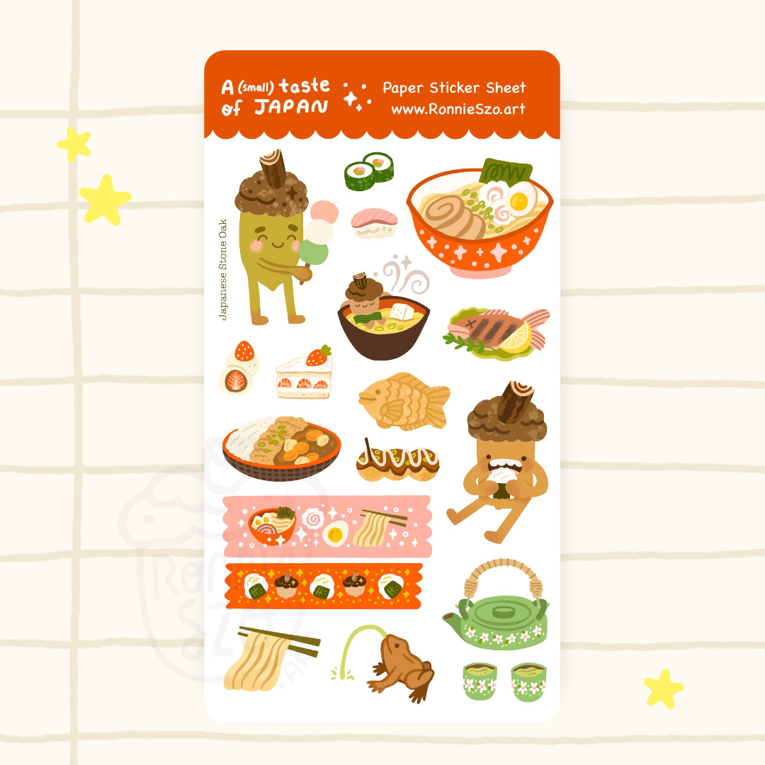 A (small) Taste of Japan - Sticker Sheet