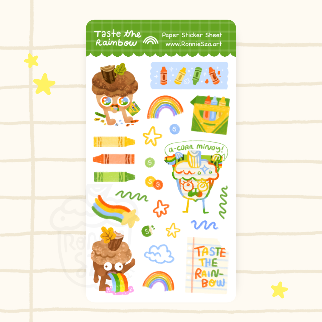 Taste the Rainbow! Sticker Sheet