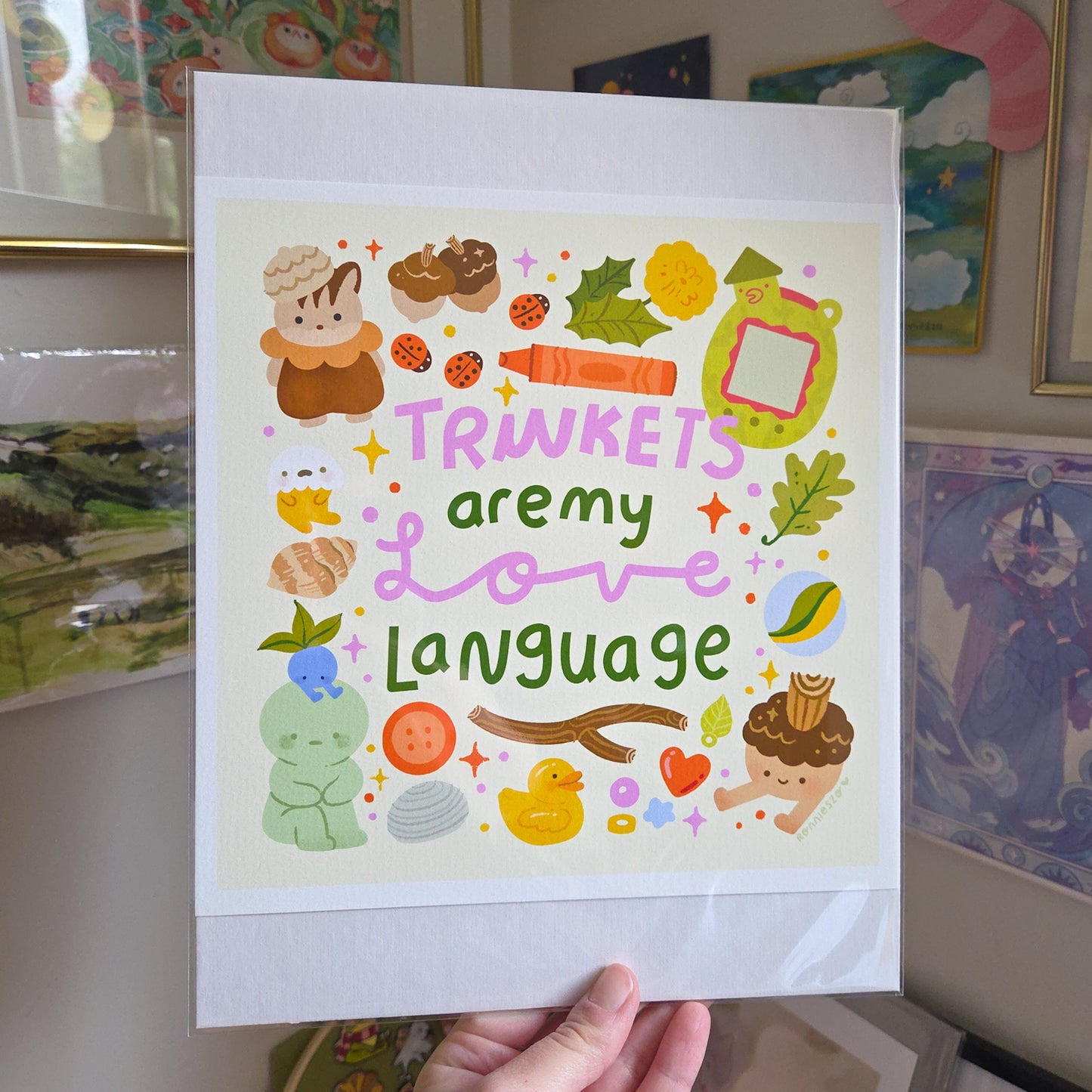 Trinkets are my Love Language - Art Print