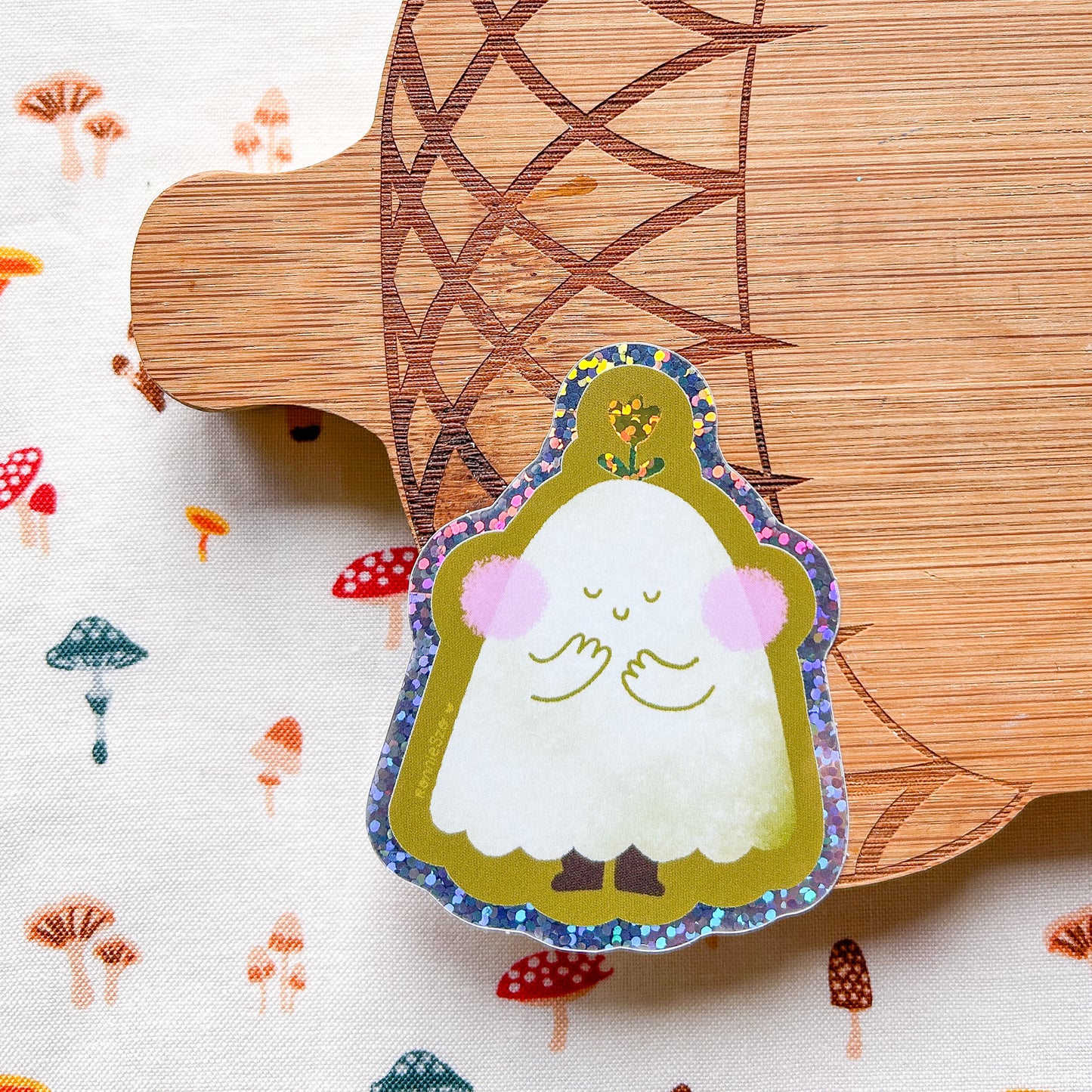 Cute Ghost Holographic Sticker