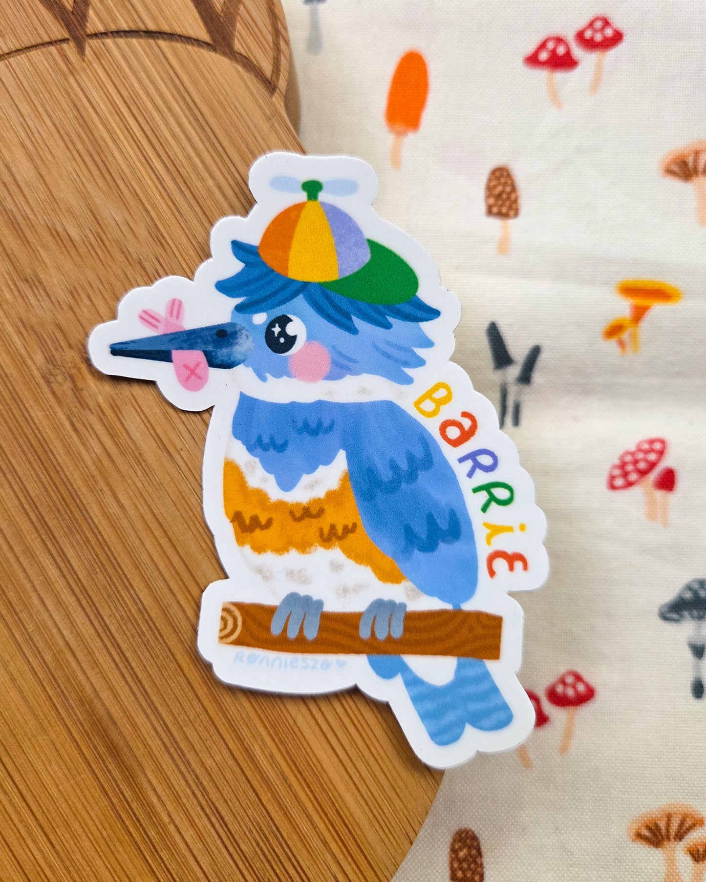Barrie City Bird Kingfisher Sticker