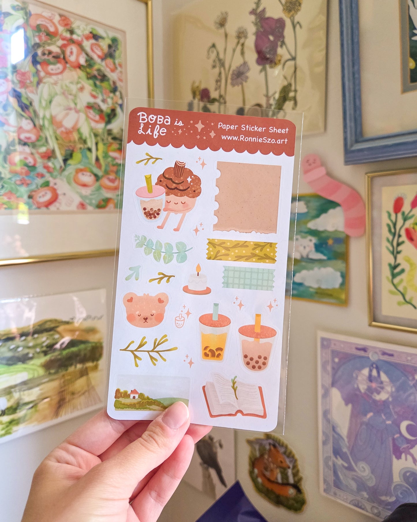 Boba is Life - Paper Sticker Sheet