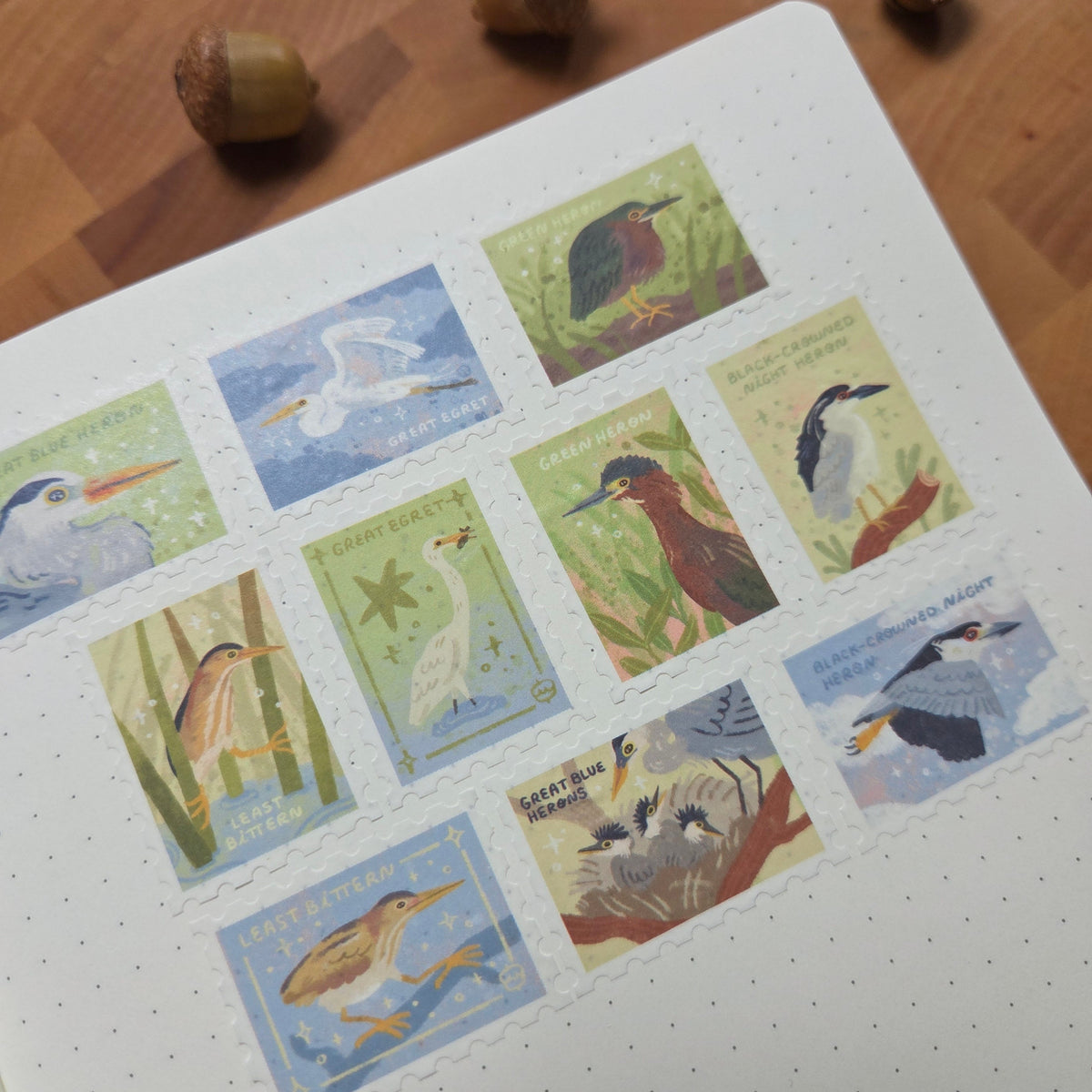 Herons Stamp Washi Tape