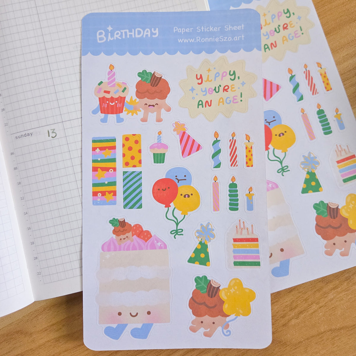 Birthday Sticker Sheet