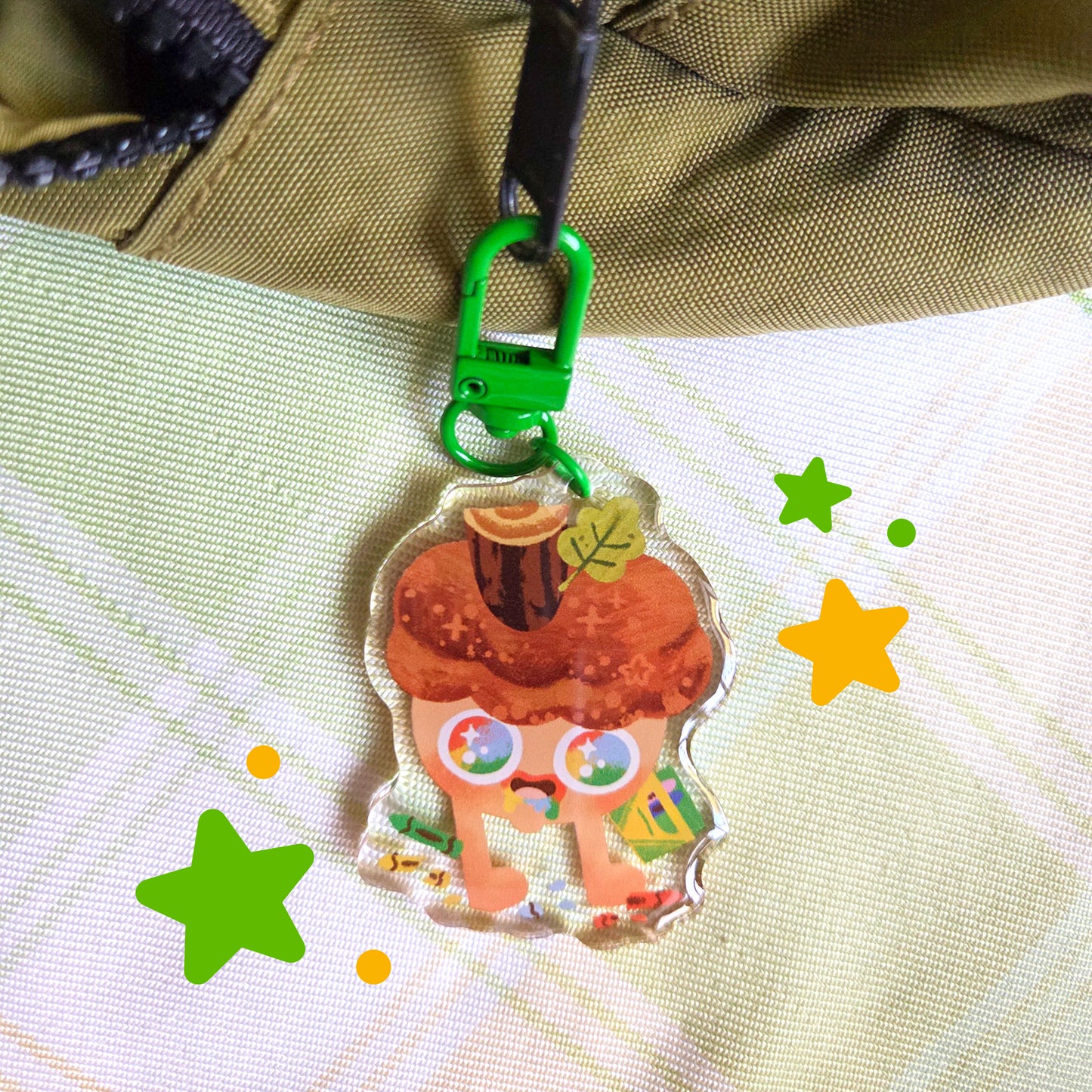 Crayon Acorn Keychain