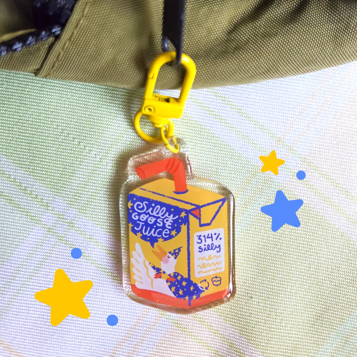 Silly Goose Juice Keychain