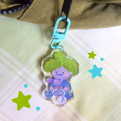 Oddish & Poliwag Keychain