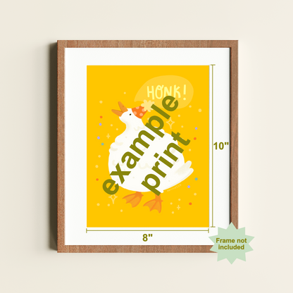 Ghost Pumpkin Patch Art Print - 8x10