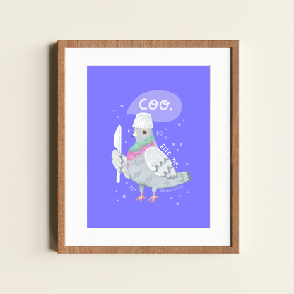 Pigeon Fite Me - 8x10 Print