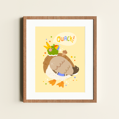 Quack Duck - 8x10 Print