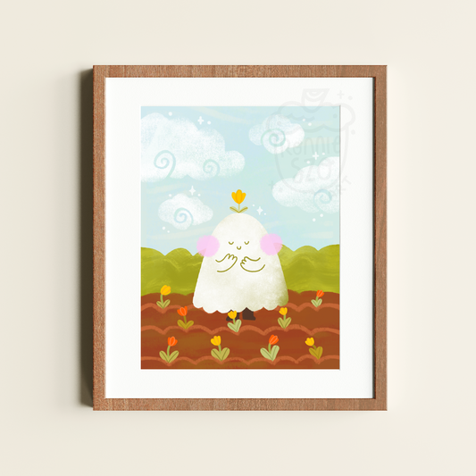 Tulip Field Ghost - 8x10 Print