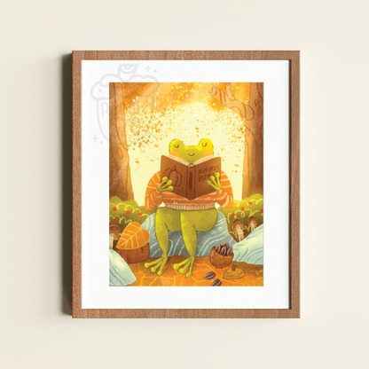 Fall Frog - 8x10 Print
