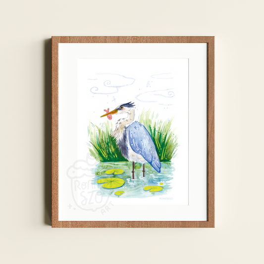 Blue Heron - 8x10 Print