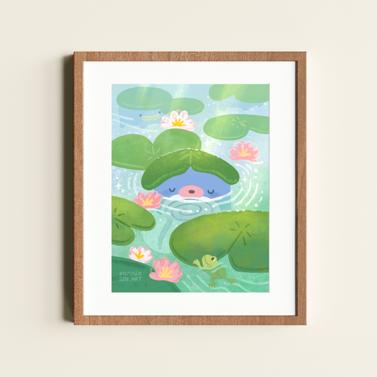 Poliwag Pond - 8x10 Art Print