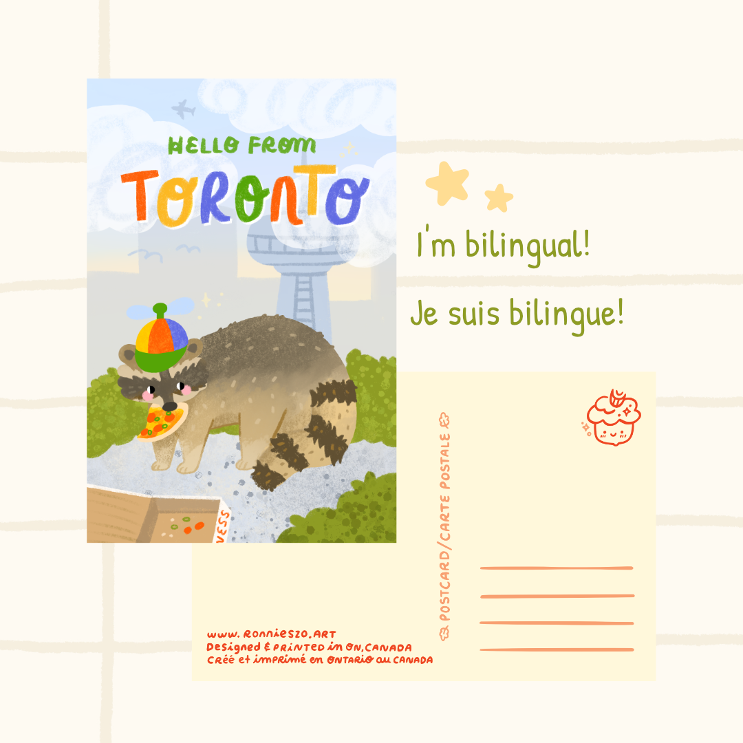 Toronto Raccoon - Postcard