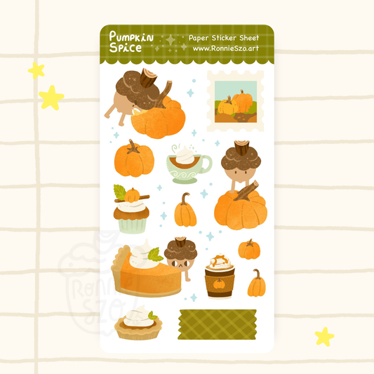 Pumpkin Spice Sticker Sheet