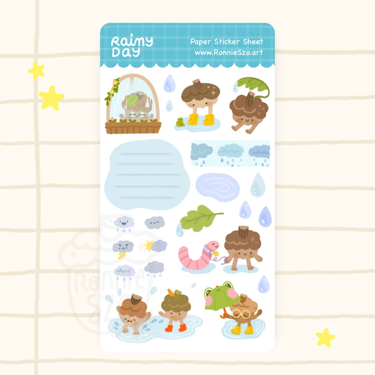Rainy Day Sticker Sheet