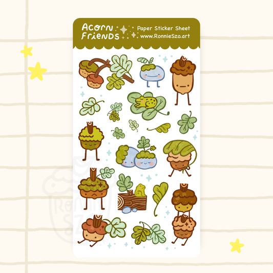 Acorn Friends - Sticker Sheet