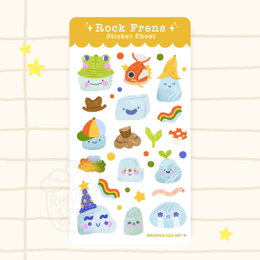 Rock Frens - Paper Sticker Sheet