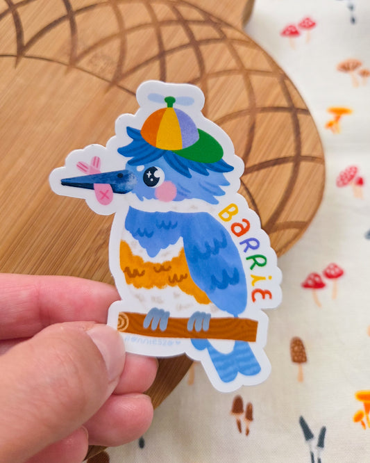 Barrie City Bird Kingfisher Sticker