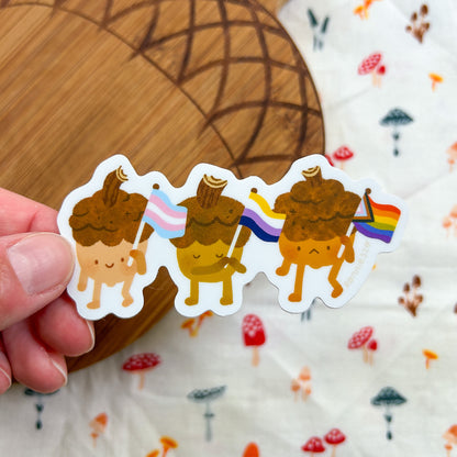 Acorn Pride March Sticker