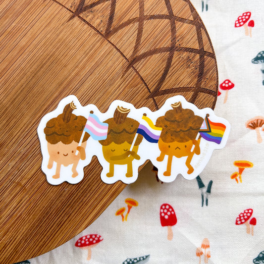 Acorn Pride March Sticker