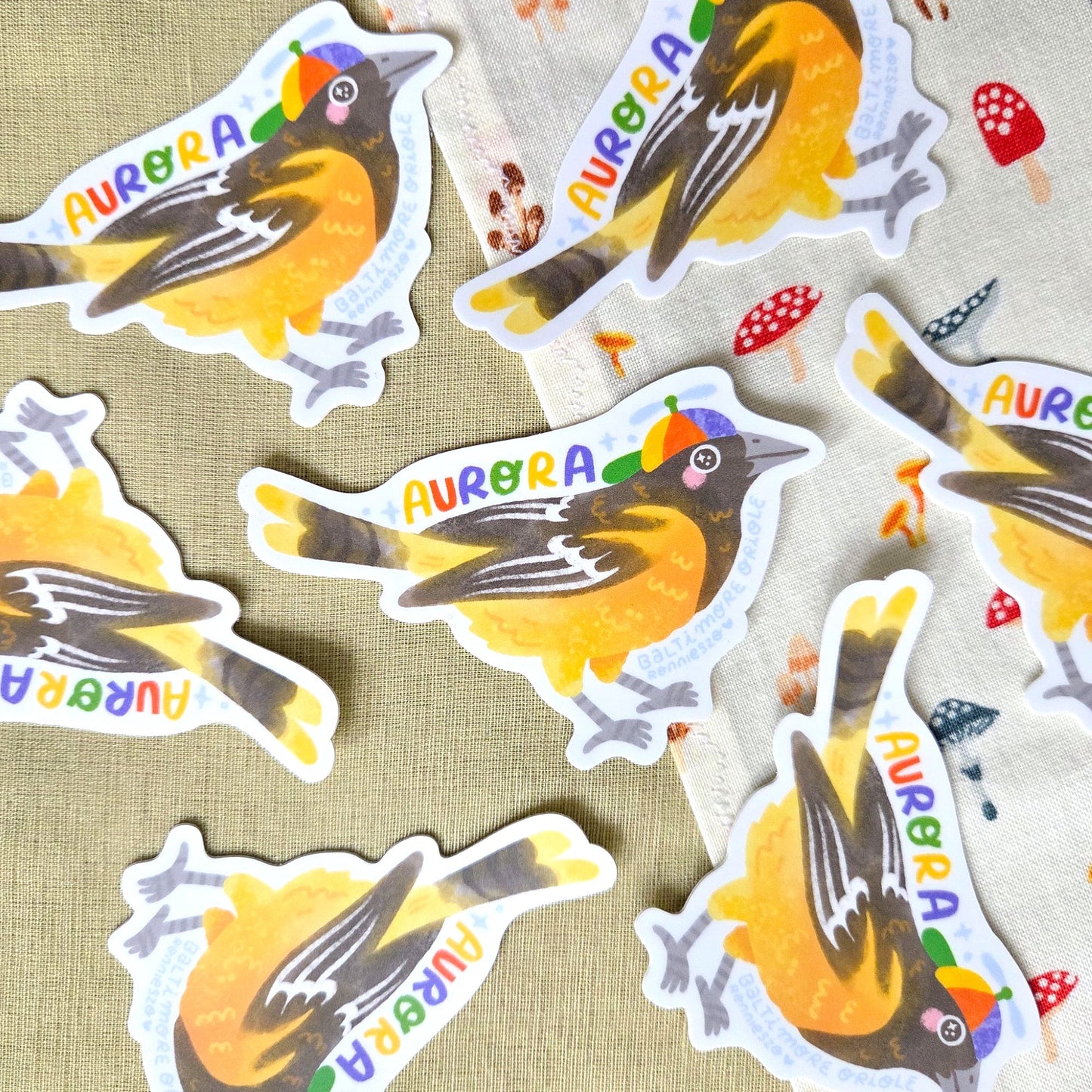 Aurora Baltimore Oriole Sticker