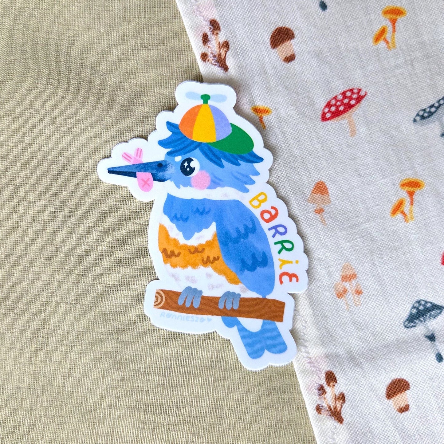 Barrie City Bird Kingfisher Sticker