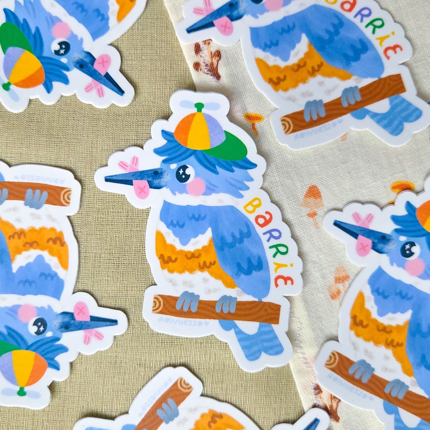 Barrie City Bird Kingfisher Sticker